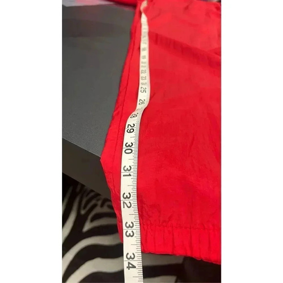 Vintage Mens Adventure Team Marlboro Nylon Drawstring Track Pants Red Size Large - Picture 10 of 12